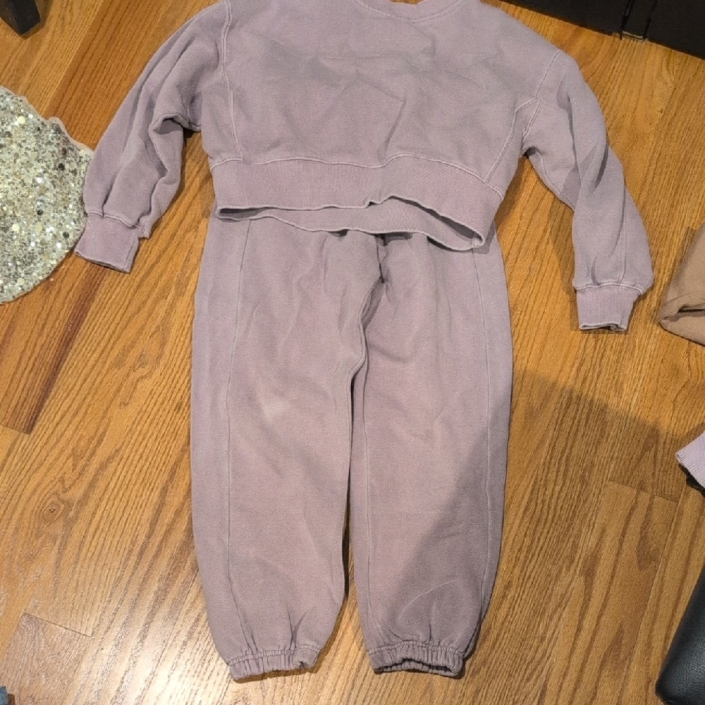 Zara Kids Dusty Purple Jogger Set